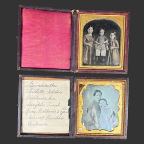 Two Cased Daguerreotypes, Baldwin Family Portraits