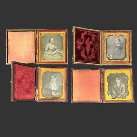 Group of Four 19th-Century American Daguerreotypes