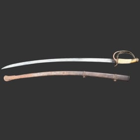 Civil War Era Light Cavalry Saber w/ Scabbard