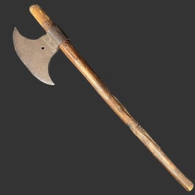 Double-Crescent Iron Battle Axe