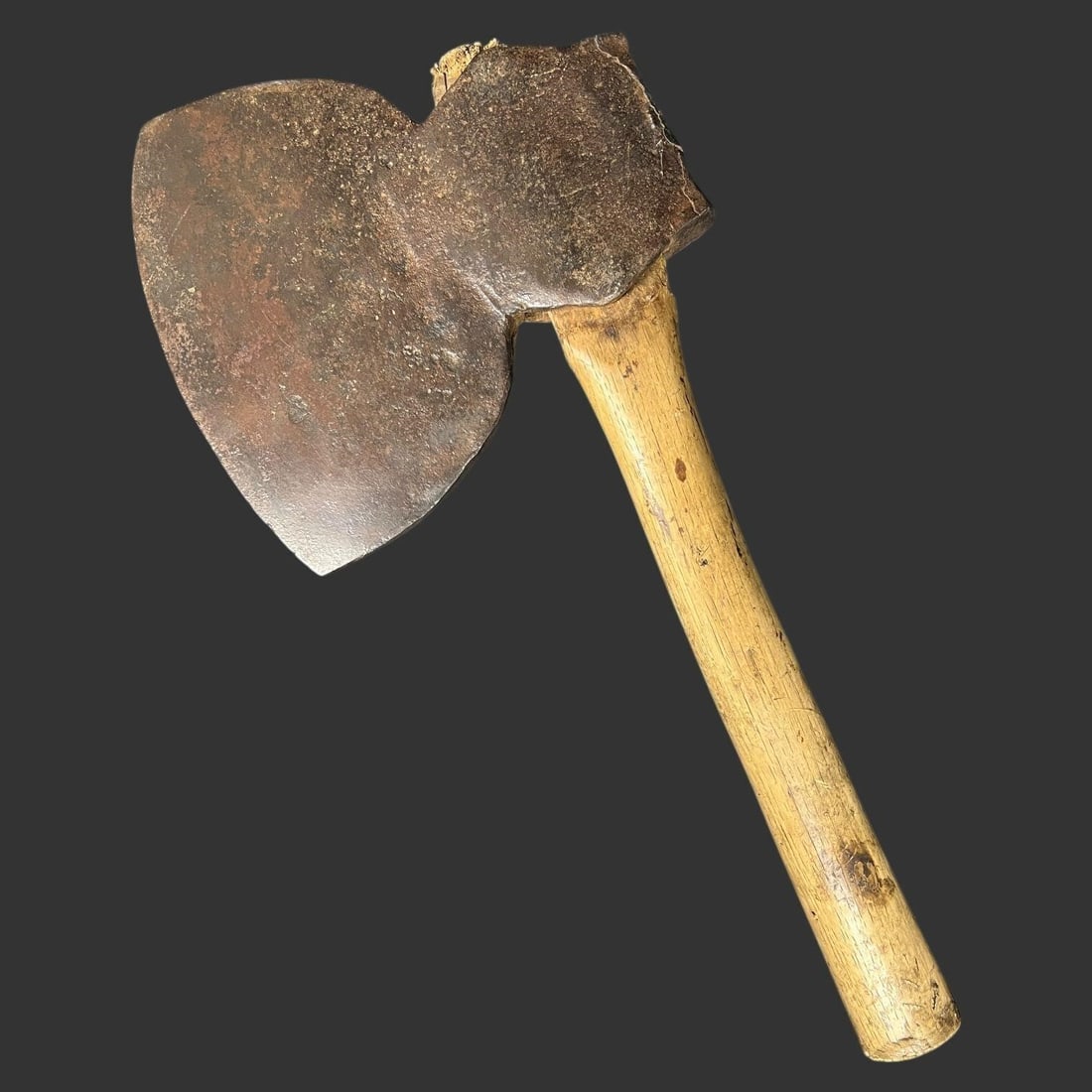 Antique 19th c. Iron Axe with Wooden Handle (1 of 5)