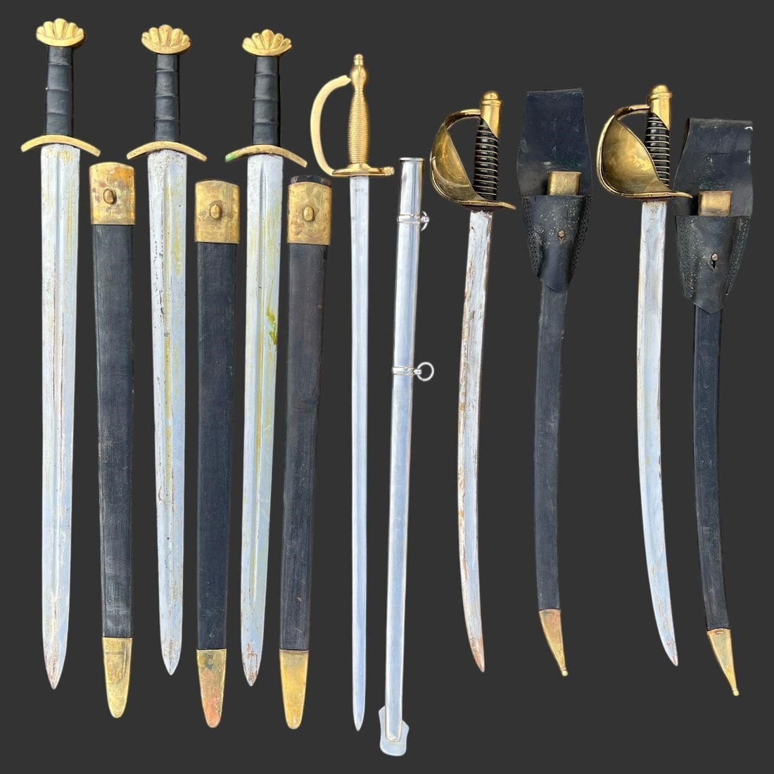Group of Decorative Swords & Sabers (6) (1 of 10)