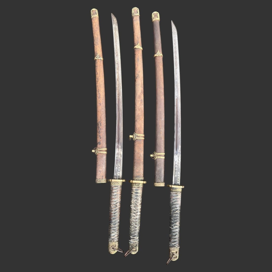 Group of Chinese Jian Swords Replicas (3) (1 of 10)
