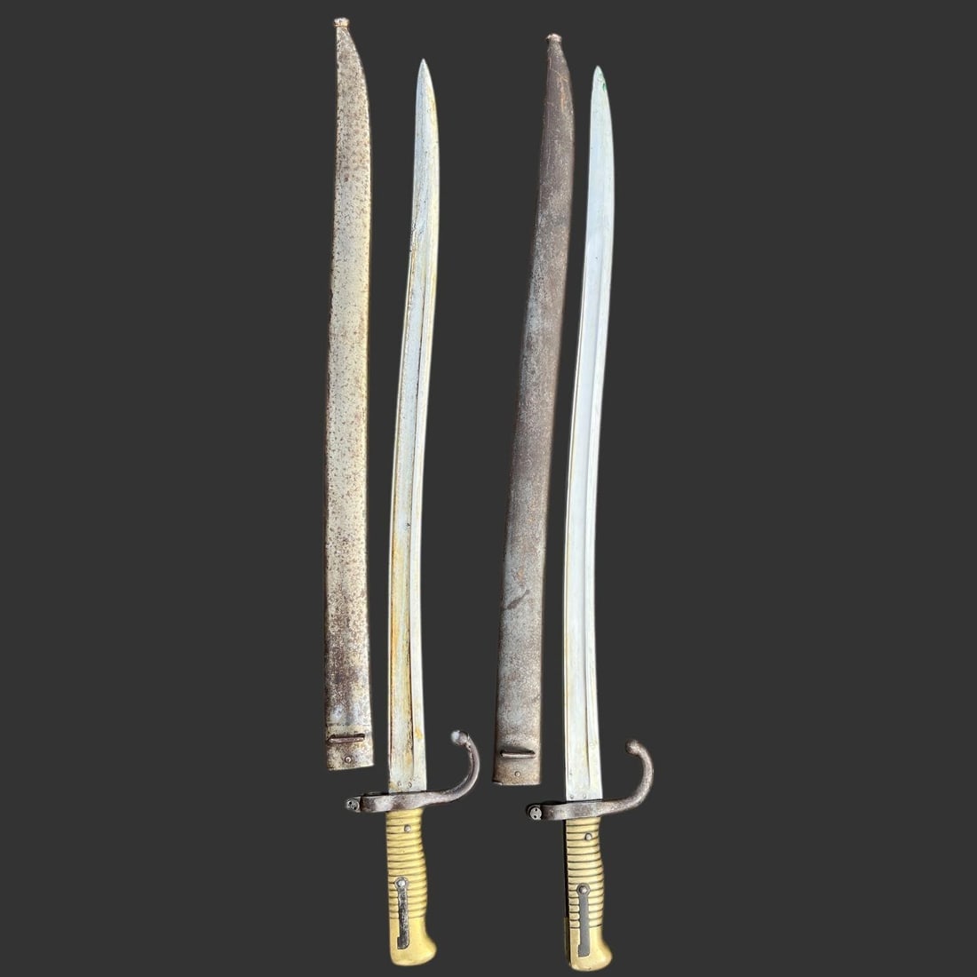 Pair of French Model 1866 "Chassepot" Bayonets (1 of 13)