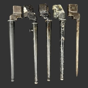 5 WWII British Enfield No.4 Mk II Spike Bayonets