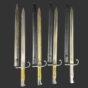 Lot of Four Argentine Modelo 1891 Bayonets