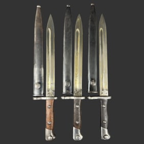 Lot of 3 Early German M1871/84 Bayonets
