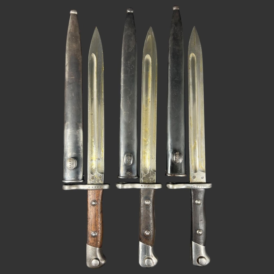 Lot of 3 Early German M1871/84 Bayonets (1 of 12)