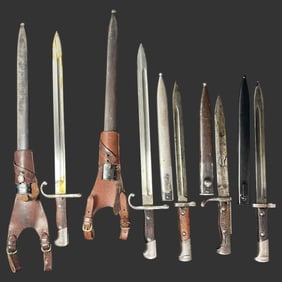 Group of Five Military Bayonets, Mixed Makers