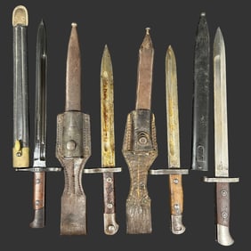 Lot of Four Early 20th C. Military Bayonets