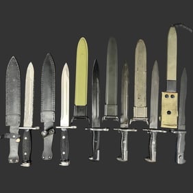 Collection of Six Military Bayonets & Scabbards