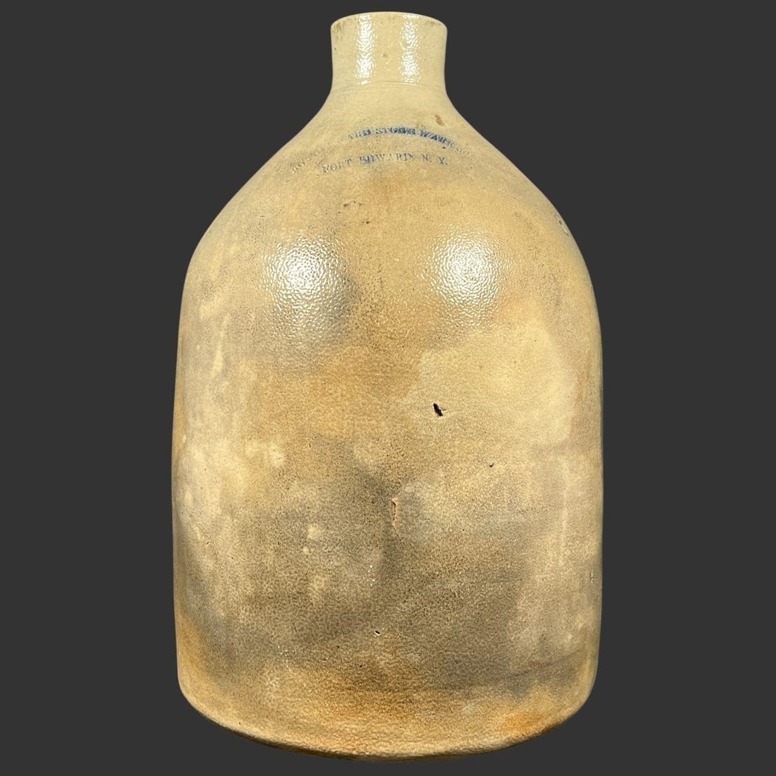 Fort Edward Stone Ware Jug NY 19th c. (1 of 10)