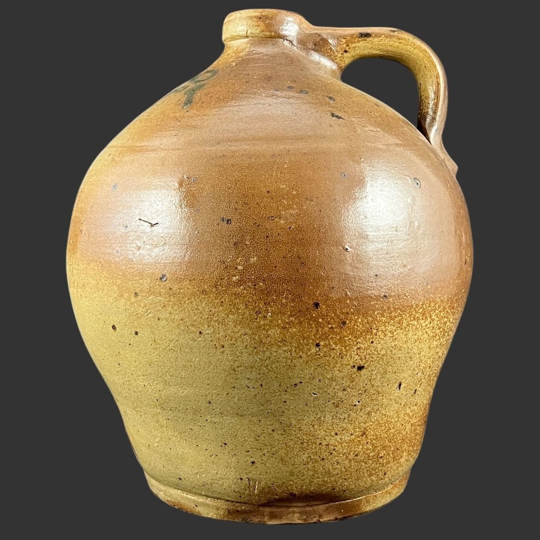 Early American Salt-Glazed Stoneware Jug (1 of 9)