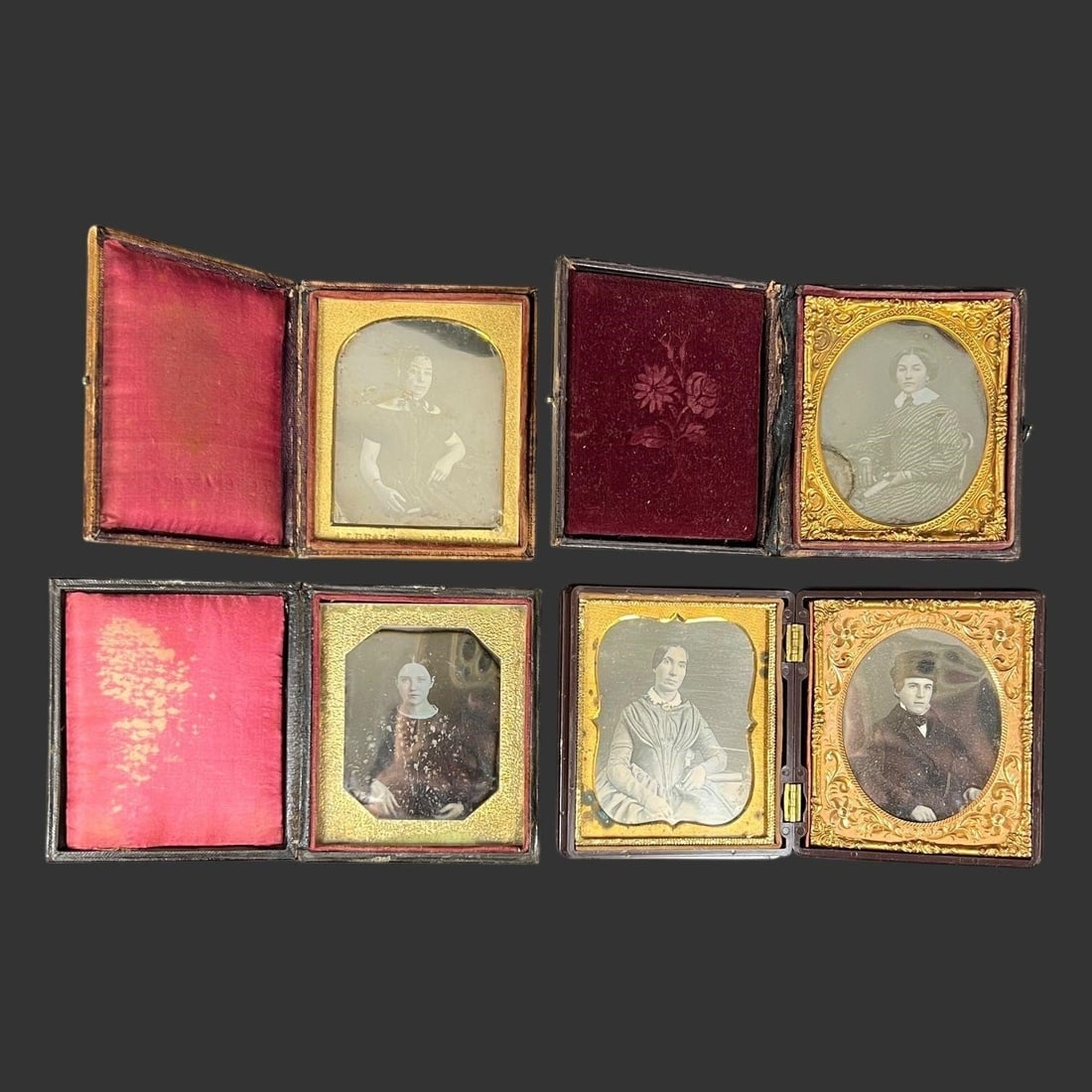 Cased 19th Century Daguerreotype Portraits (4) (1 of 9)