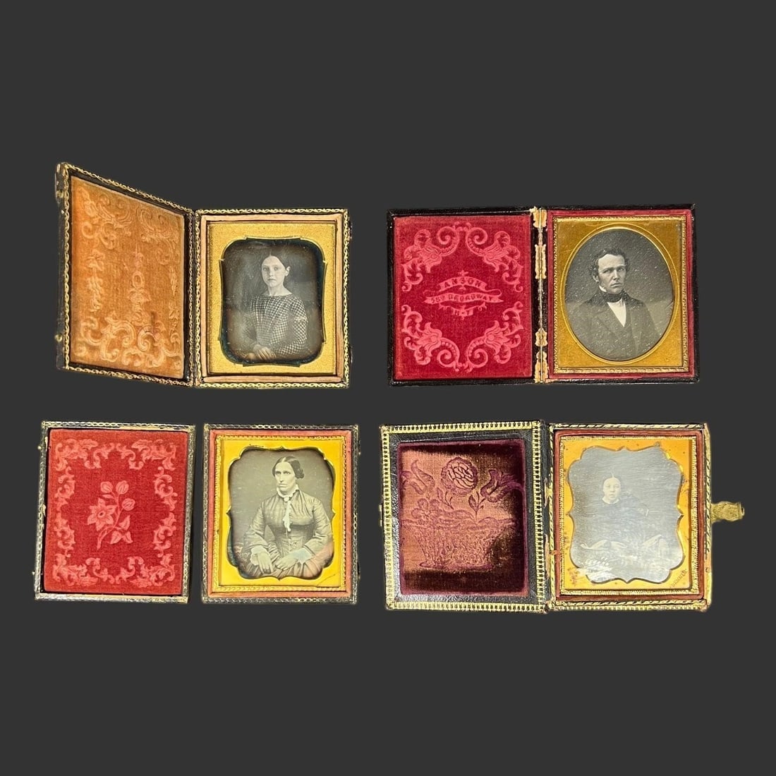 Four 19th-C Cased Daguerreotype Portraits (1 of 9)