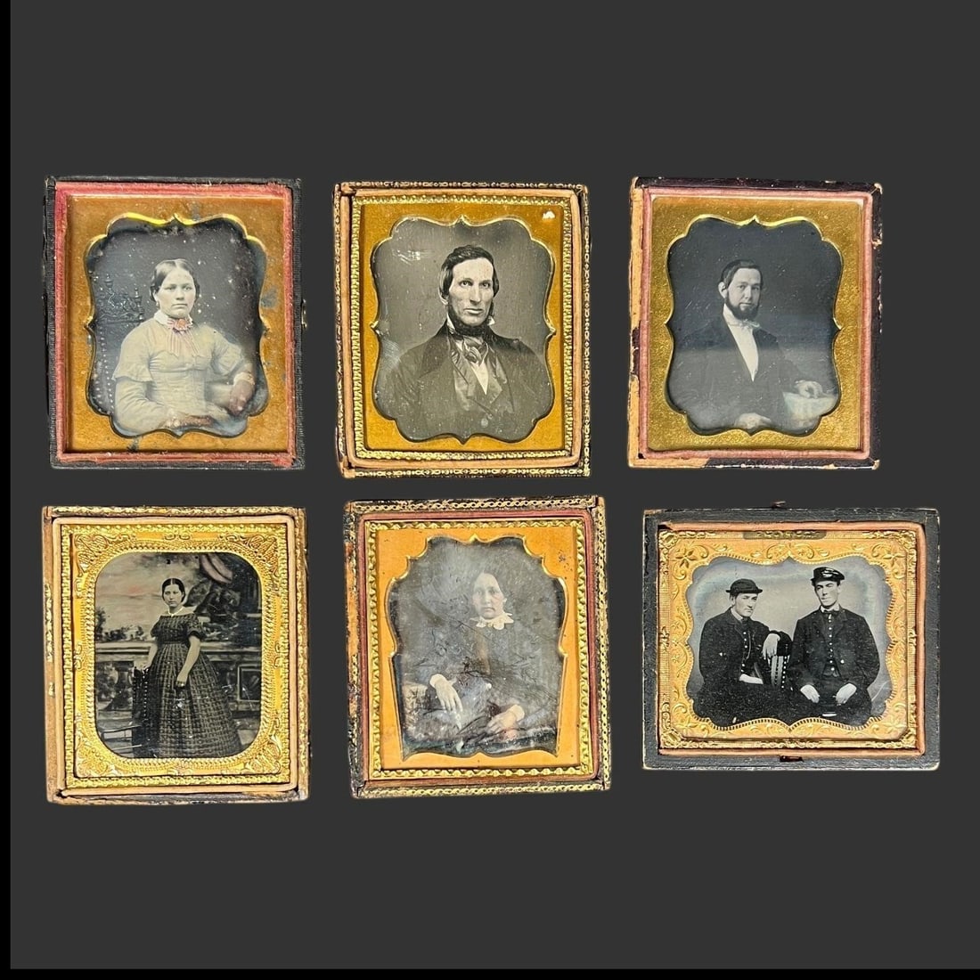 Six Civil War-Era Daguerreotypes in Union Cases (1 of 8)