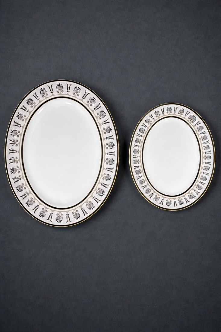 Richard Ginori Palmette Nero Dinner Service - 6