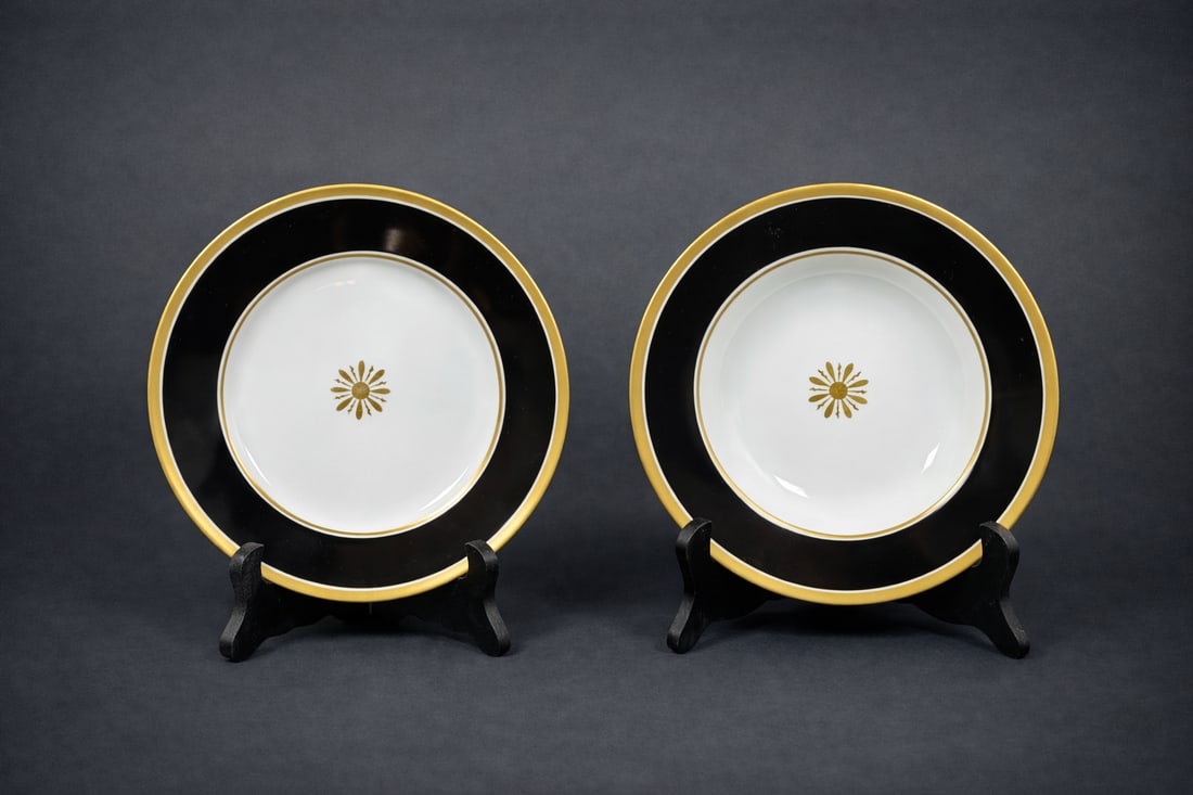 Richard Ginori Palmette Nero Dinner Service - 7