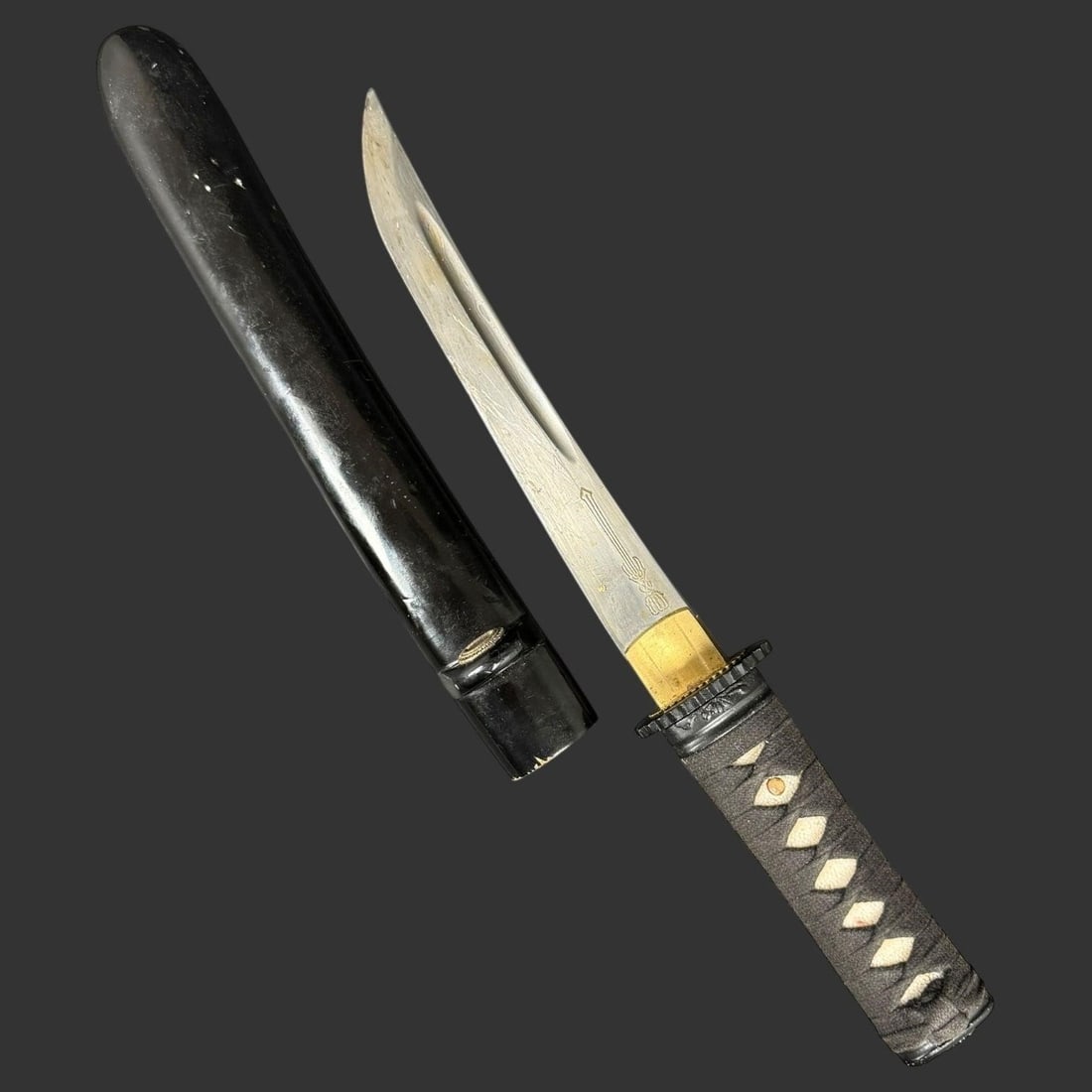 Japanese Tanto Lacquered Saya and Signed Blade (1 of 12)