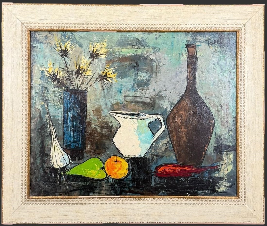 Signed Tolland Modern Still Life Painting (1 of 7)