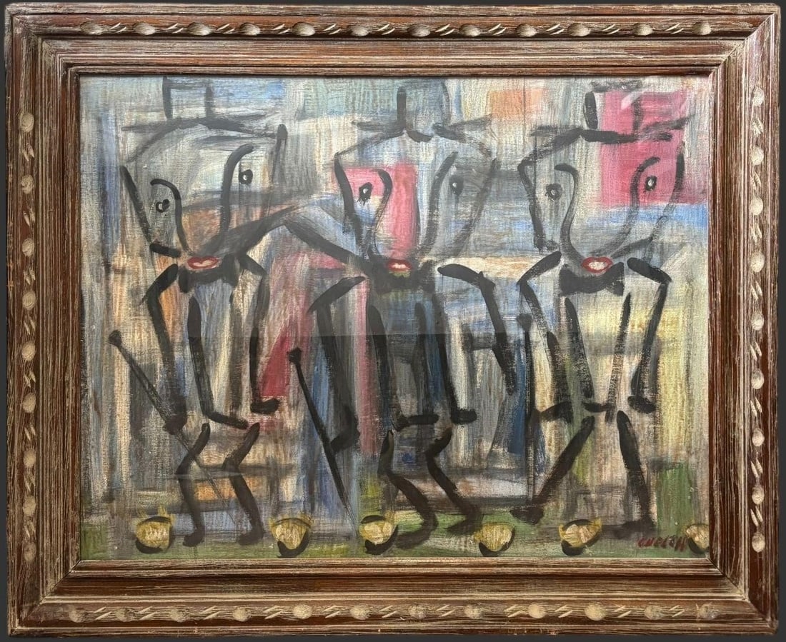 Welsh, "Dancing Rabbis" - Figurative Painting (1 of 6)