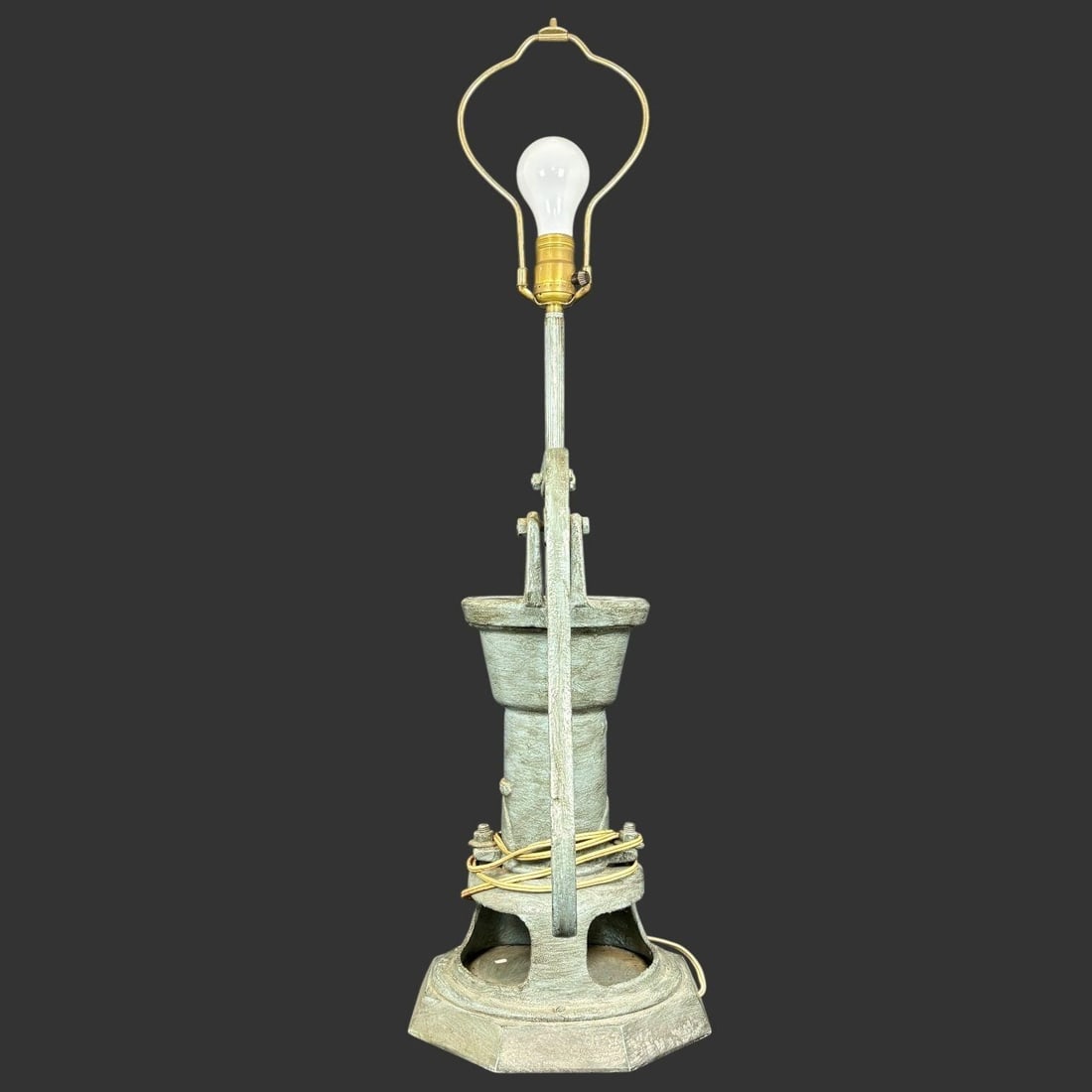 Cast Iron Hand Water Pump Converted Table Lamp (1 of 10)