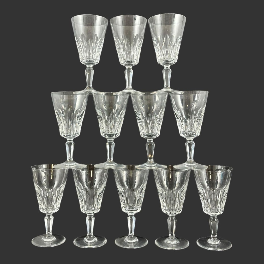 Set of 12 Baccarat France Crystal Wine Glasses (1 of 6)