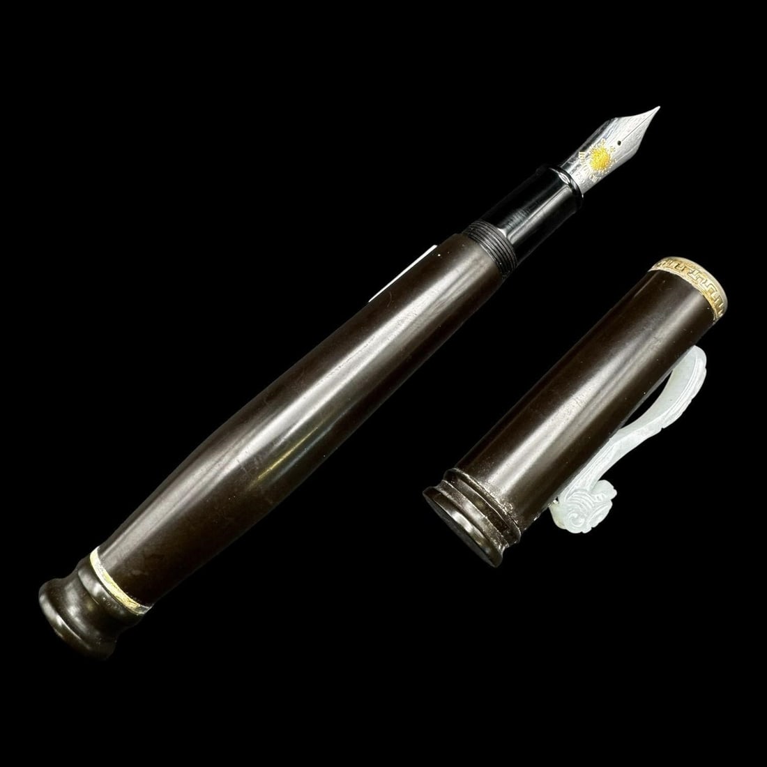 Loiminchay 18K Nib Fountain Pen w/ Jade Panels (1 of 6)