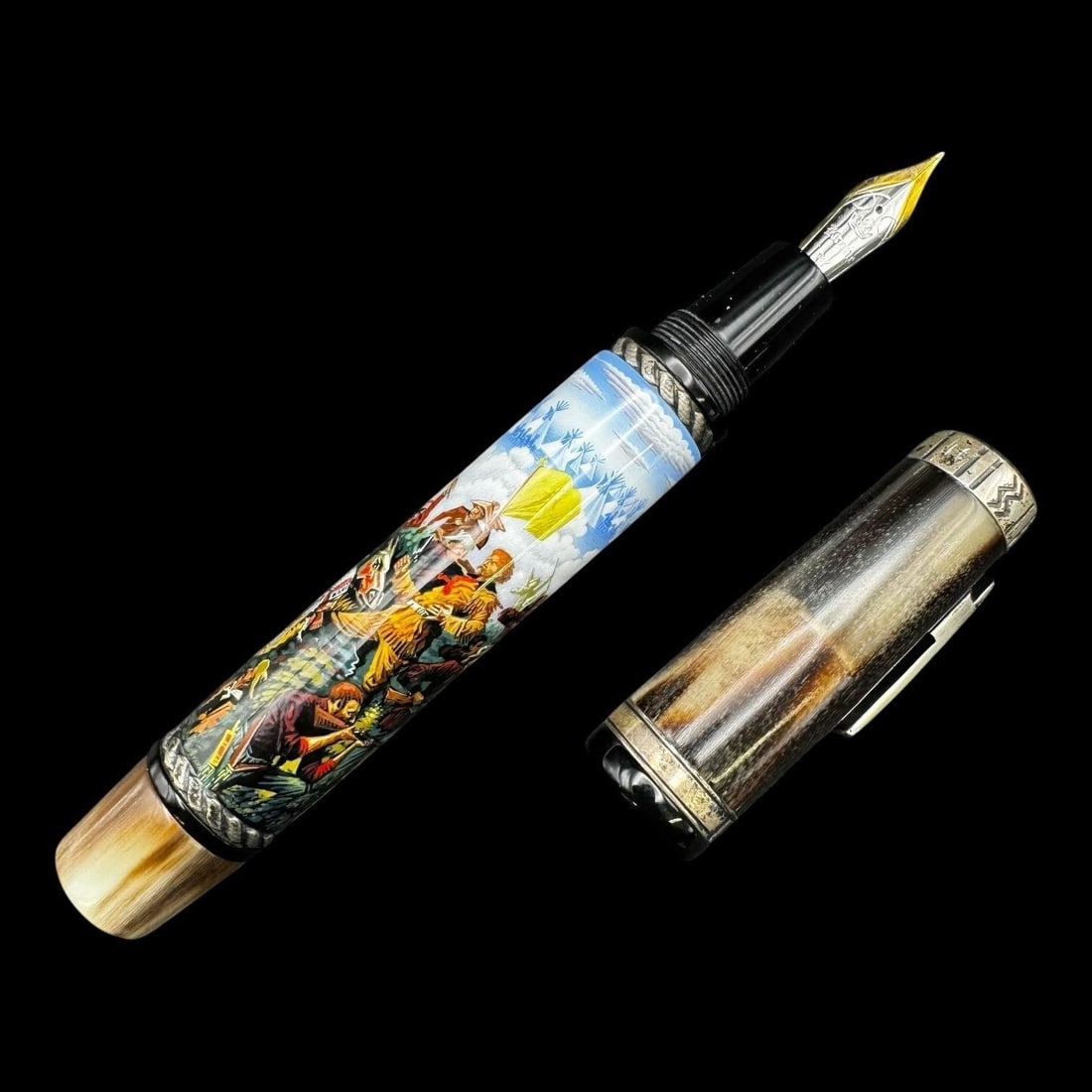 Krone 18k Gen. George A. Custer Fountain Pen (1 of 8)