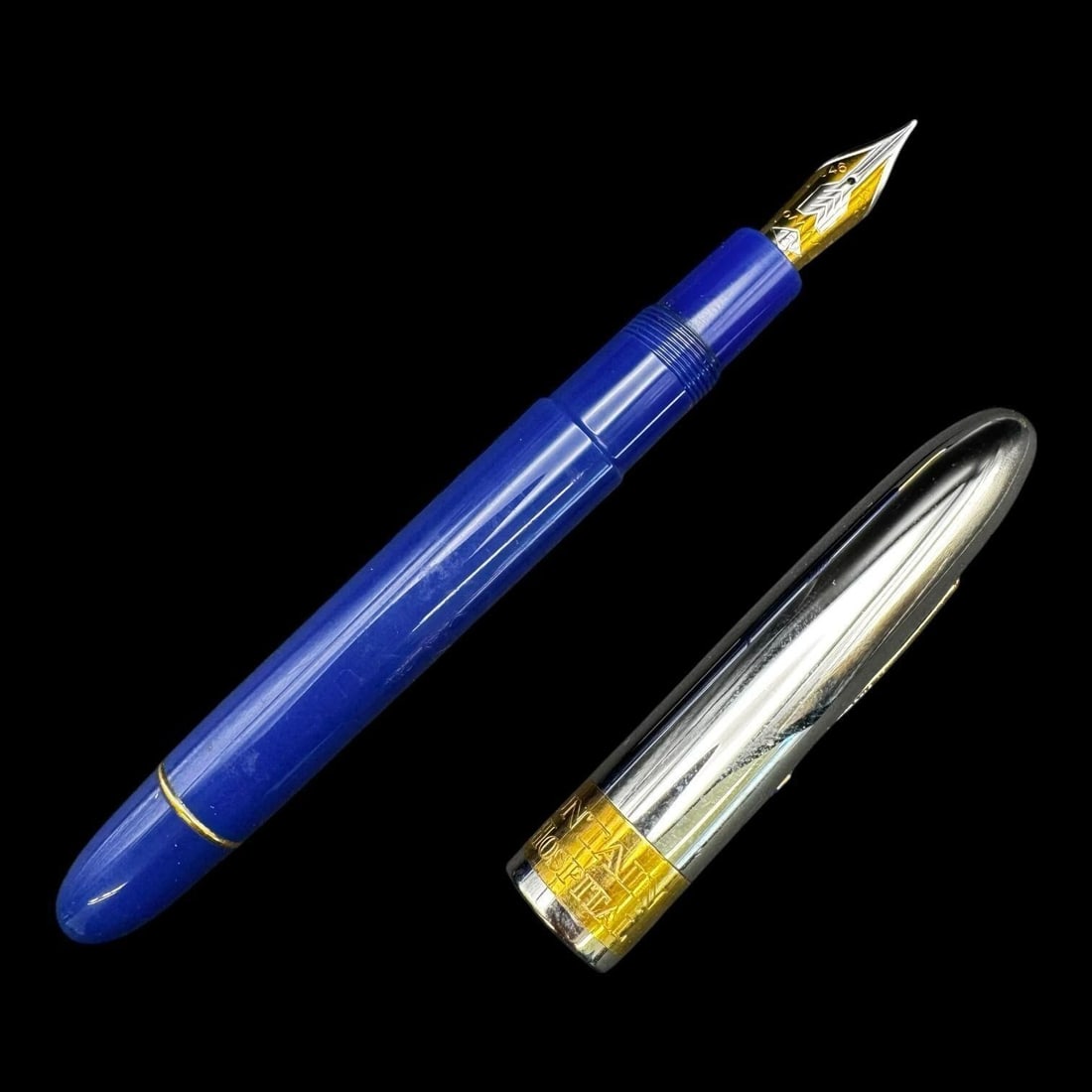 OMAS 50th Anniversary 1946-1996 Blue Fountain Pen (1 of 6)