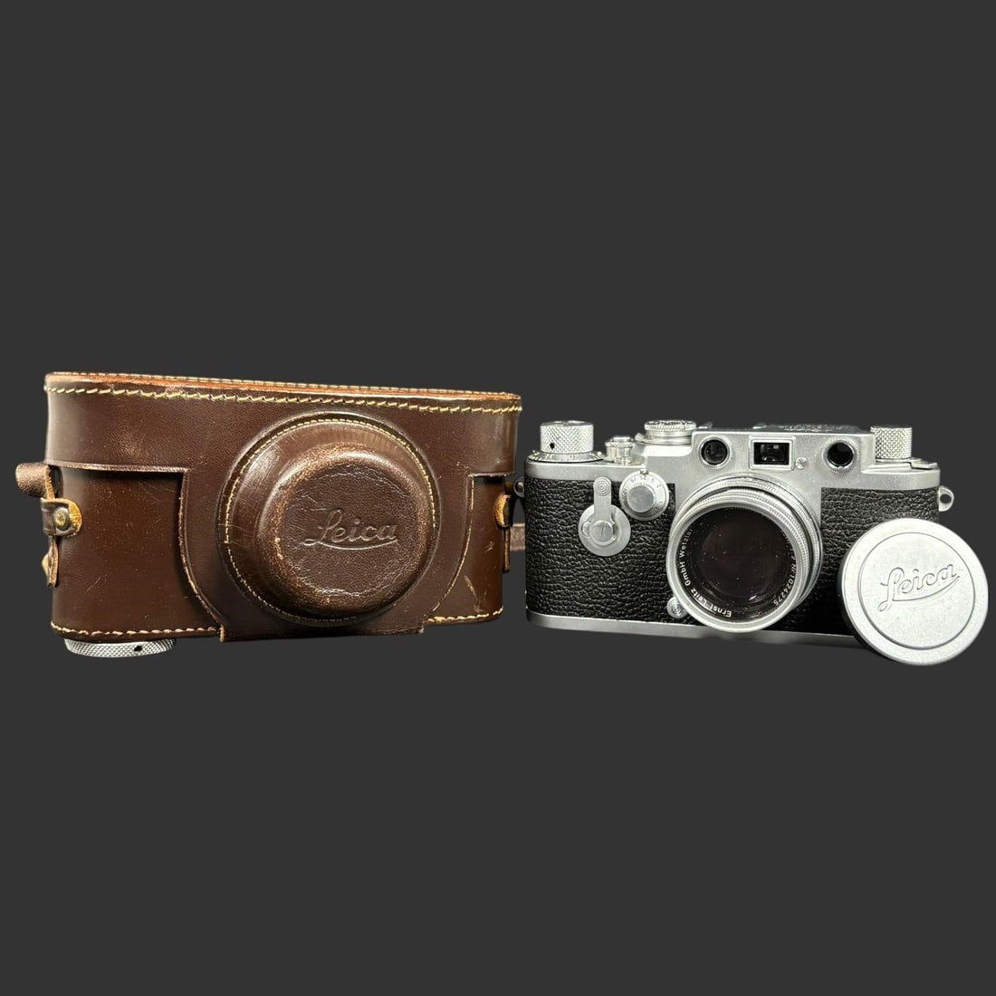 Leica Ernst Leitz Wetzlar Rangefinder Camera w/ Summicron 5cm f/2 Lens (1 of 15)