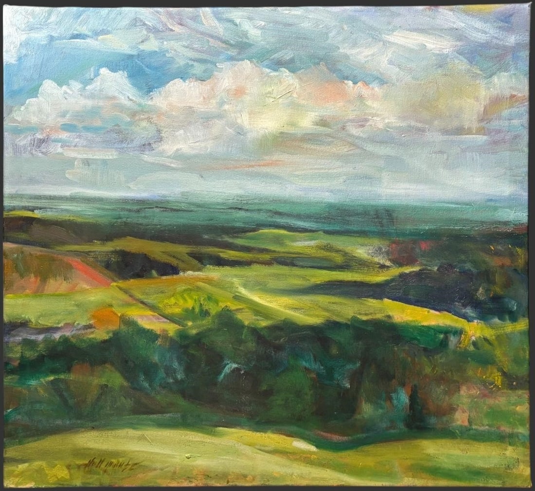 Hall Groat II New Hampshire Hills Landscape Oil Painting