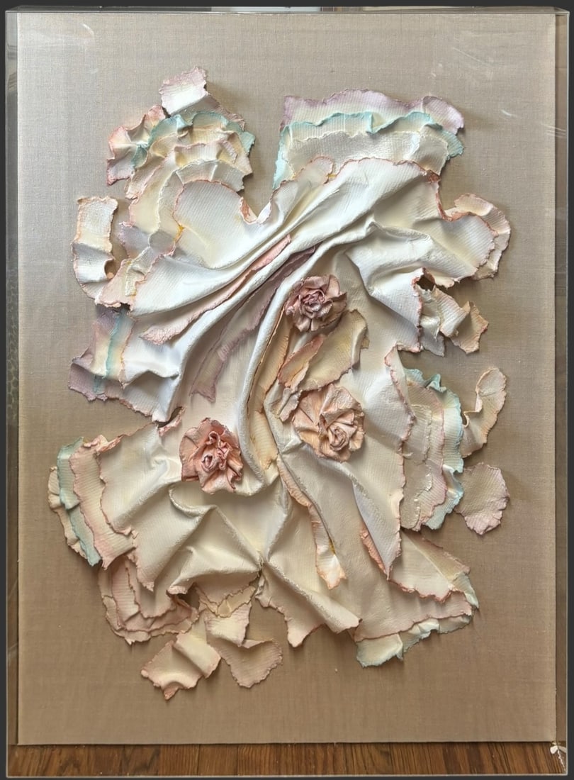 Mid-Century Textile Relief Wall Sculpture by Carole Gerst Katz (1 of 5)