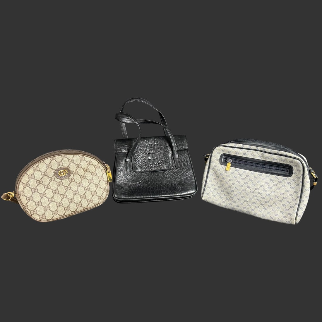 Gucci Handbags & Shoulder Bag Lot of 3 w/ (2) Dust Bags (1 of 9)