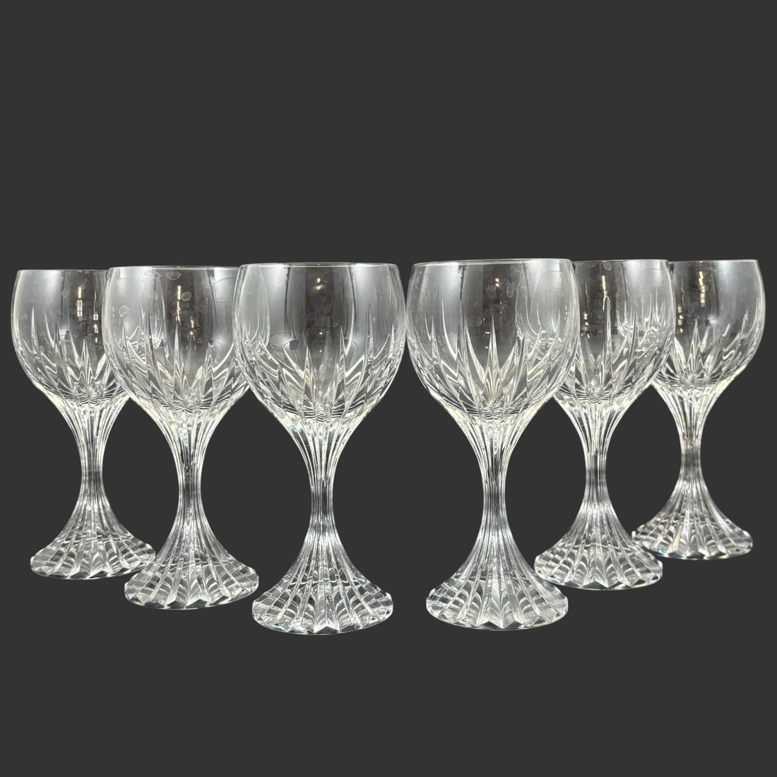Set of 6 Baccarat Massena Crystal Wine Glasses (1 of 6)