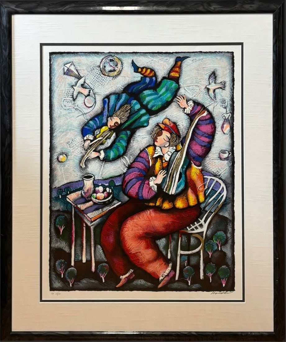 Michael Kachan “Duet a Duex?? Serigraph, EA 2/50, Signed Framed Print (1 of 6)