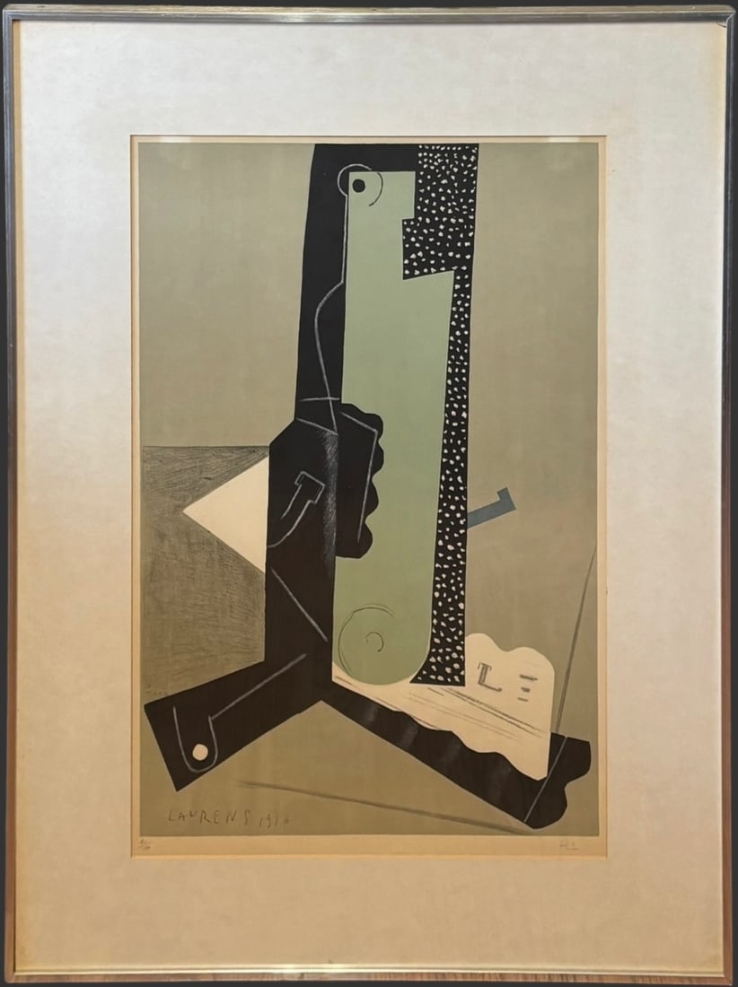 Henri Laurens (1885–1954) Cubist Composition Lithograph, 1916: A st
