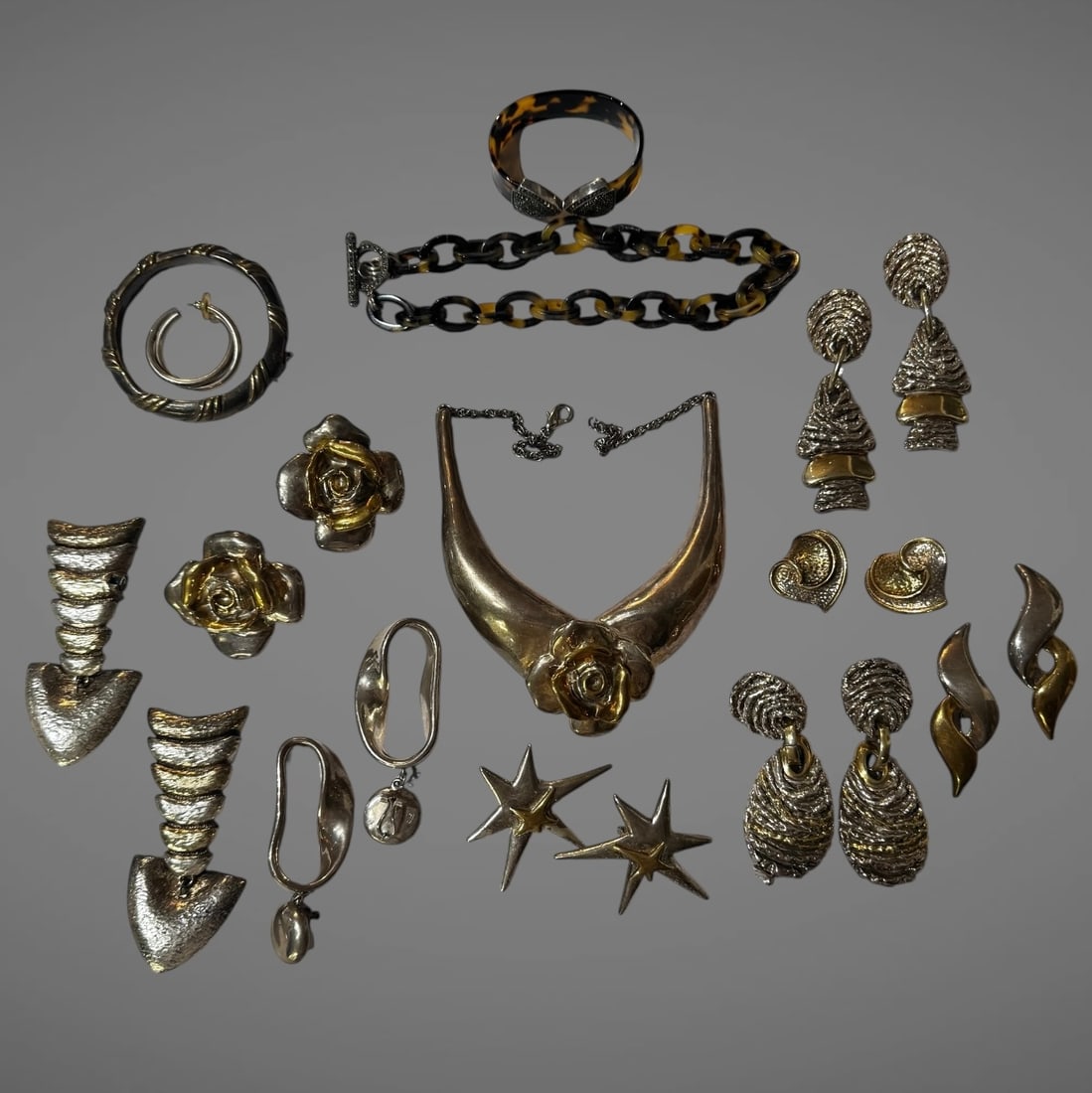 Vintage Sterling Silver 925 Modernist Jewelry Lot (1 of 8)