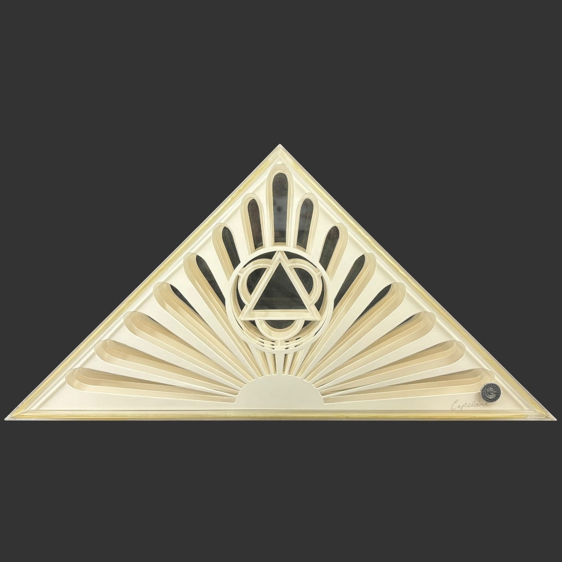 Greg Copeland Signed Lucite Geometric Art Sculpture (1 of 10)