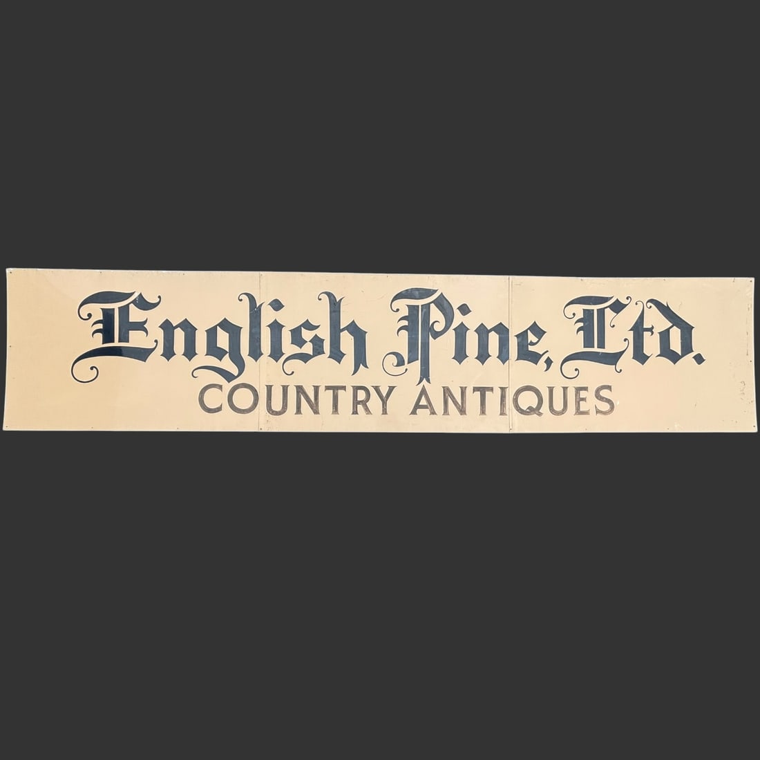 Large 3 Section Enamel Metal Trade Sign Antique Store Advertising (1 of 7)