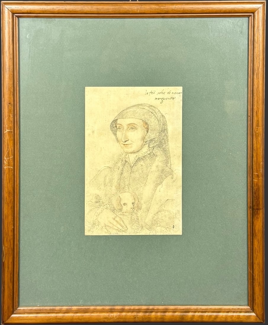 Framed Portrait of Queen Marguerite of Navarre (1492–1549) (1 of 4)