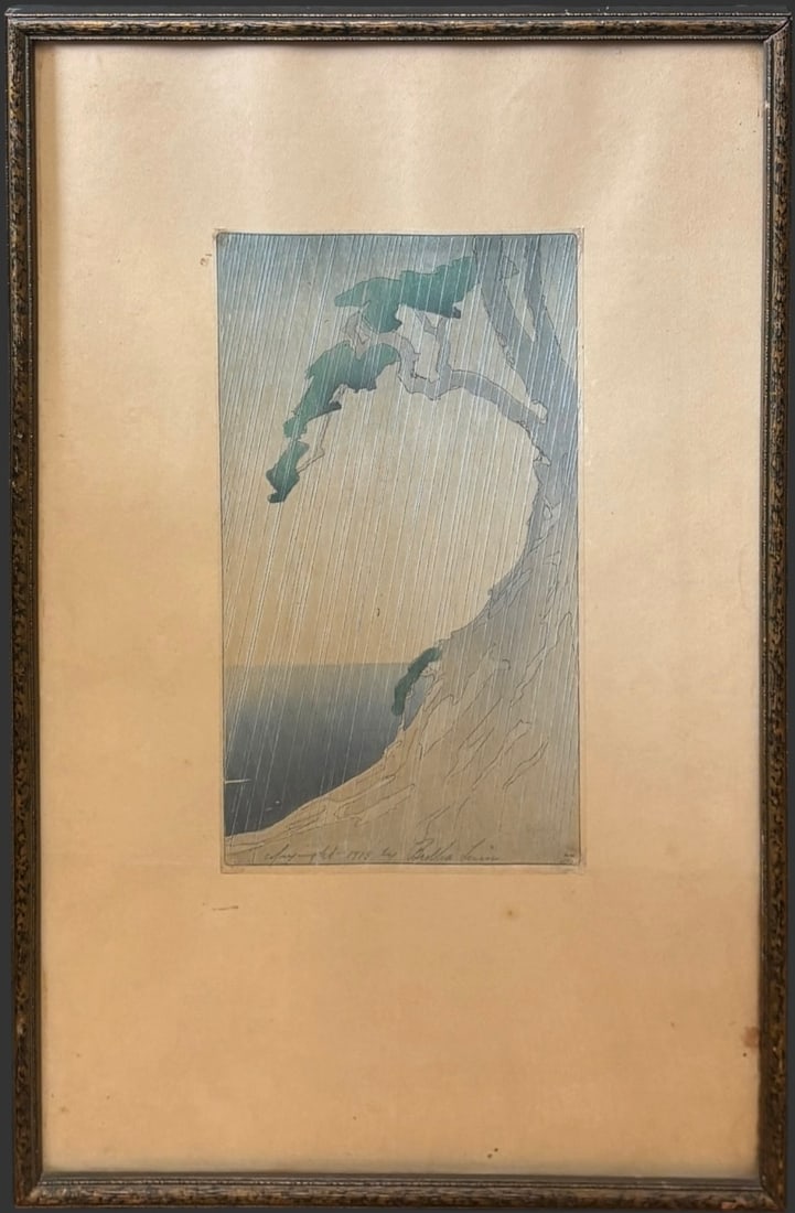 Bertha Lum (1869–1954) 1913 Hand-Colored Woodblock Print (1 of 5)