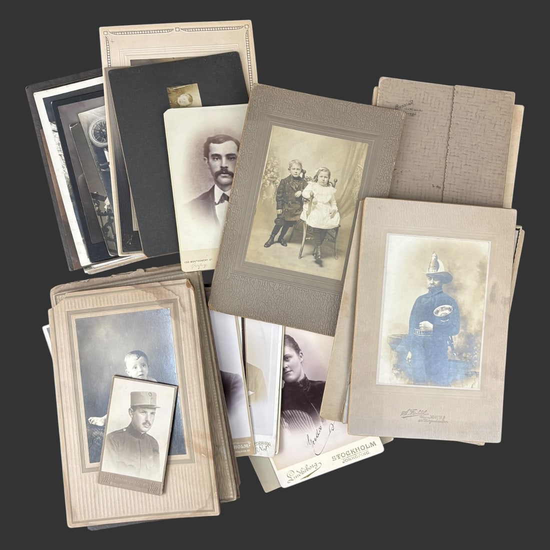 Antique Photograph Collection Cabinet Cards & Early 20th Century Portraits (1 of 5)