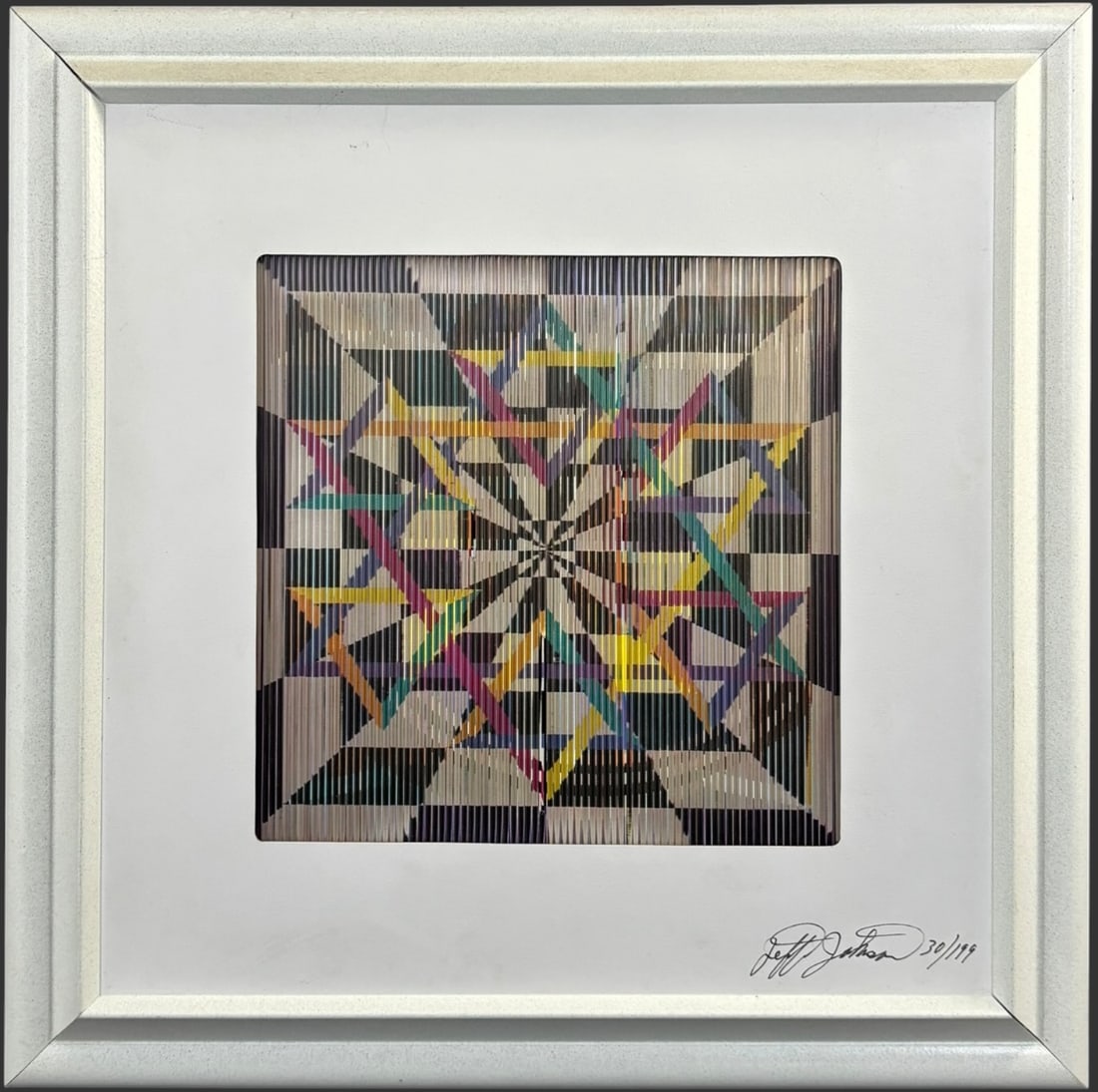 Jeff Jackson “Symbols?? Jewish Optical Art Limited Edition #30/199 (1 of 9)