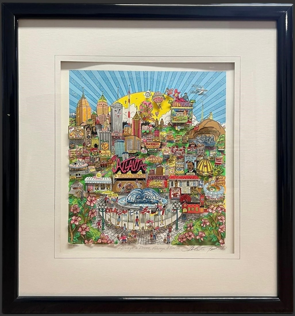 Charles Fazzino “Always a Dream, Always Atlanta?? 3D Pop Art #227/400
