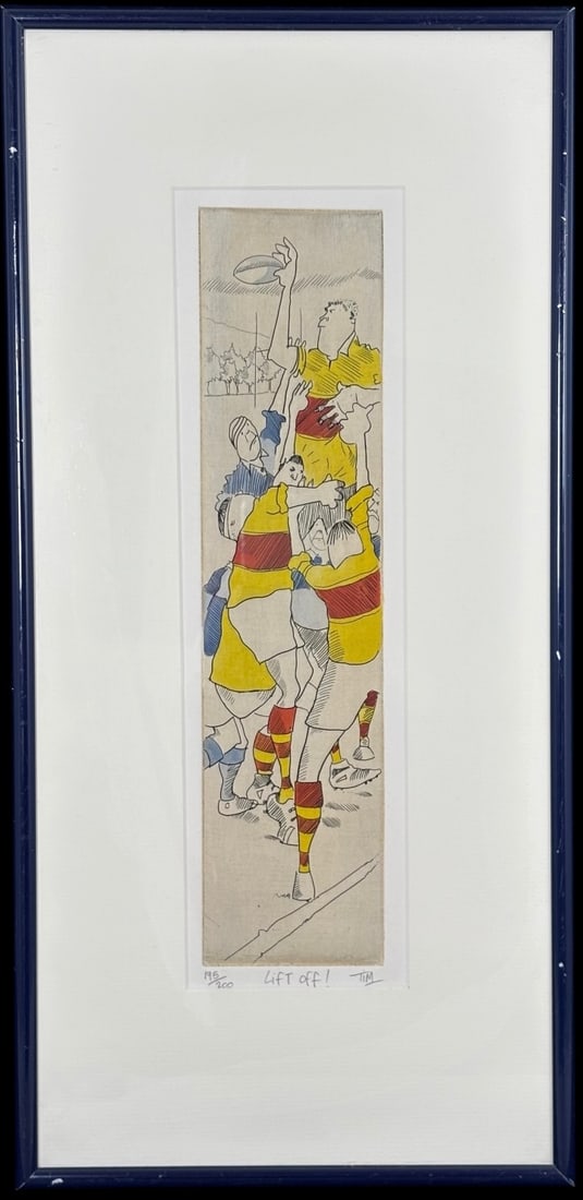 Tim “Lift Off!?? Limited Edition Rugby Print Signed & Numbered 195/200 (1 of 4)