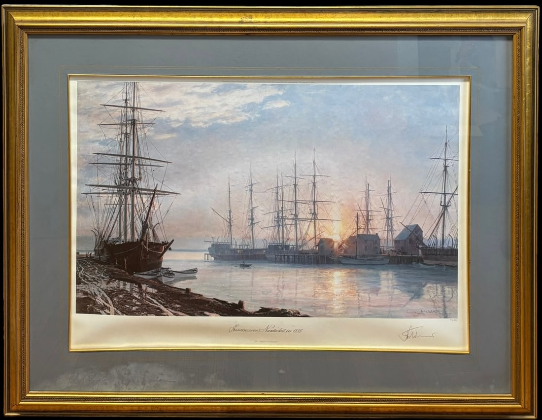 John Stobart Signed Limited Edition Print “Sunrise over Nantucket in 1835 (1 of 5)