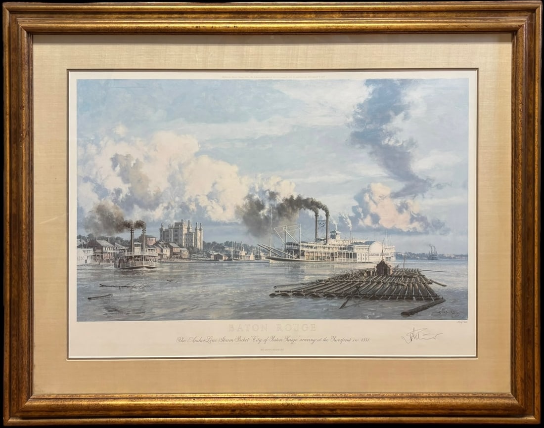 John Stobart Baton Rouge Arriving at the Riverfront in 1881 Print (1 of 6)
