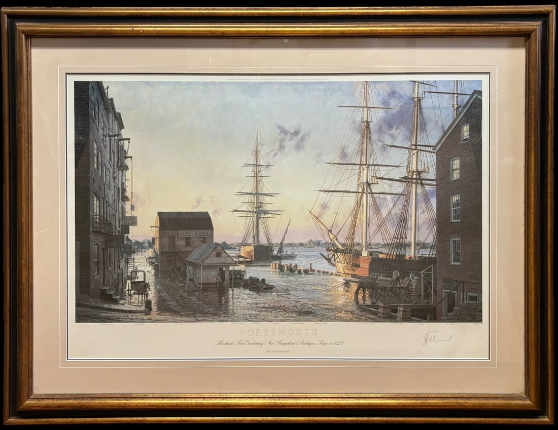 John Stobart Portsmouth New Hampshire’s Piscataqua River in 1828 Print (1 of 6)