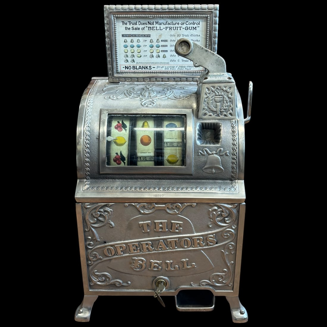 The Operators Bell 5¢ Bell-Fruit-Gum Antique Slot Machine - 2